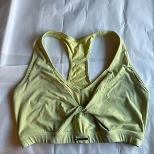 Gymshark x Whitney Simmons Twist Mesh Bra Size Medium Kelp Green